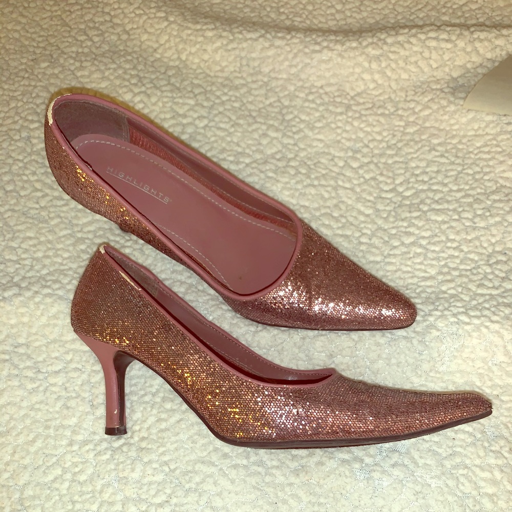 BOGO🔥🔥🔥Pink Glitter Heels